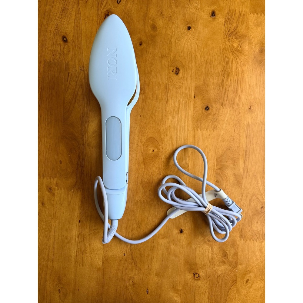 Nori Press Compact Travel Steam Iron Blue Dual Plate Handheld Steamer